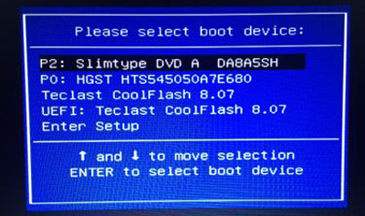 雷神911MT条记本电脑使用开机快捷键U盘启动的方式插图