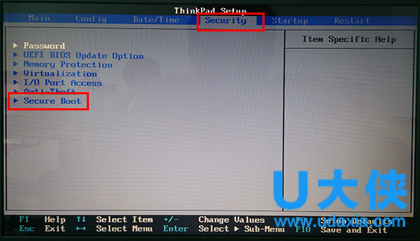 ThinkPad E431排除u盘启动禁用Bios设置教程插图
