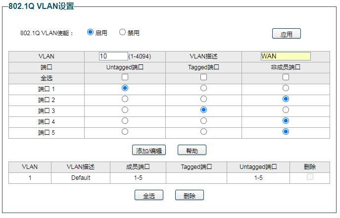 VLAN交换机设置教程一:单线复用,Mesh组网单线复用