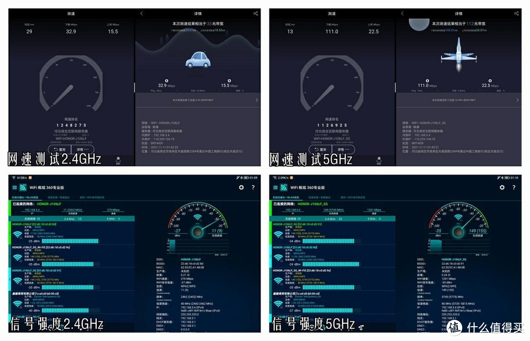 SE -3测试格洛里车道的速度和信号强度