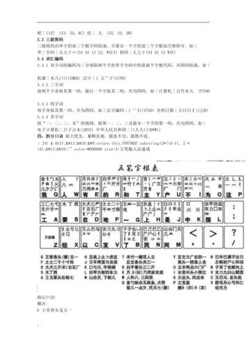 五笔字根口诀讲解