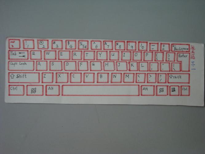 三年级孩子们设计的电脑键盘