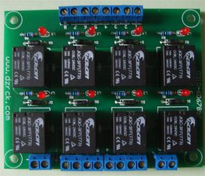 plc接口8路继电器板