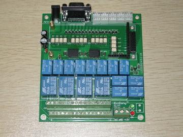 工业级16路串口继电器控制板模块 带温湿度 隔离保护 有通信协议