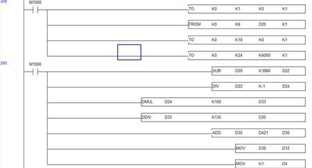 求哪位好心大虾帮详细解释下下面的台达plc梯形图,农村没钱读书,自学