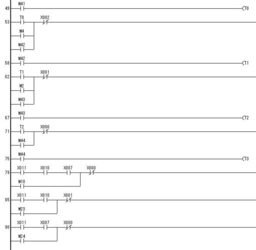 三菱plc四层电梯程序