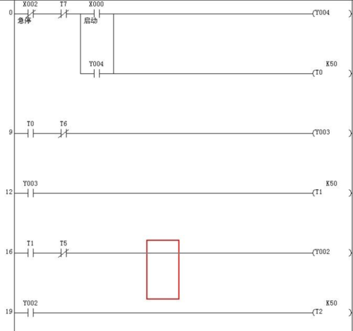 三菱plc四节传送带程序设计