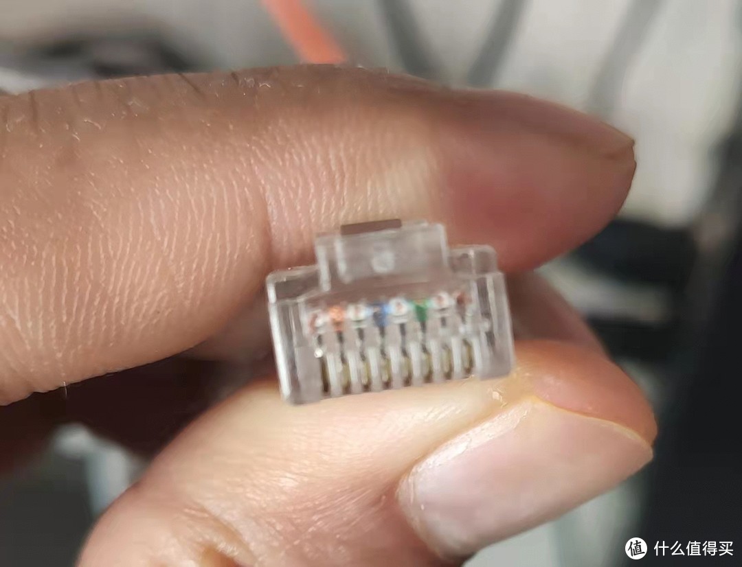 普通水晶头,单行。