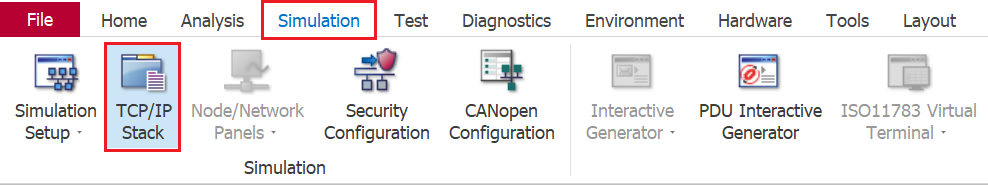满足上述条件时显示TCP/IP协议栈