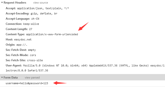 chrome中的form-data