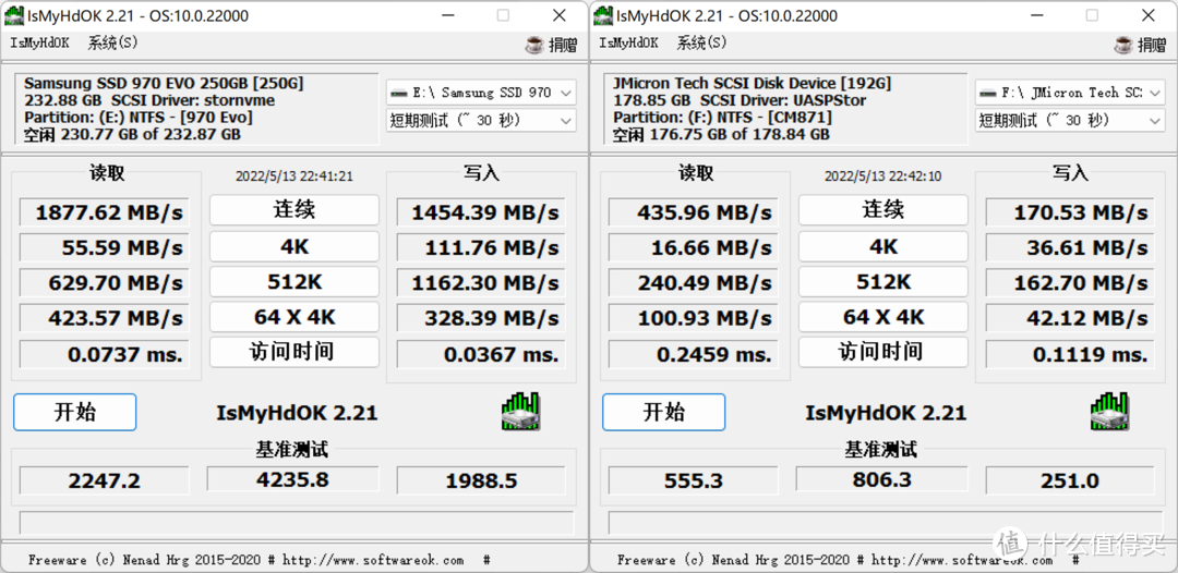 Yottamaster MS5-T3雷电3硬盘盒扩展坞测速怎么样？分别测Win11系统和macOS12系统下的雷电3读写速度！