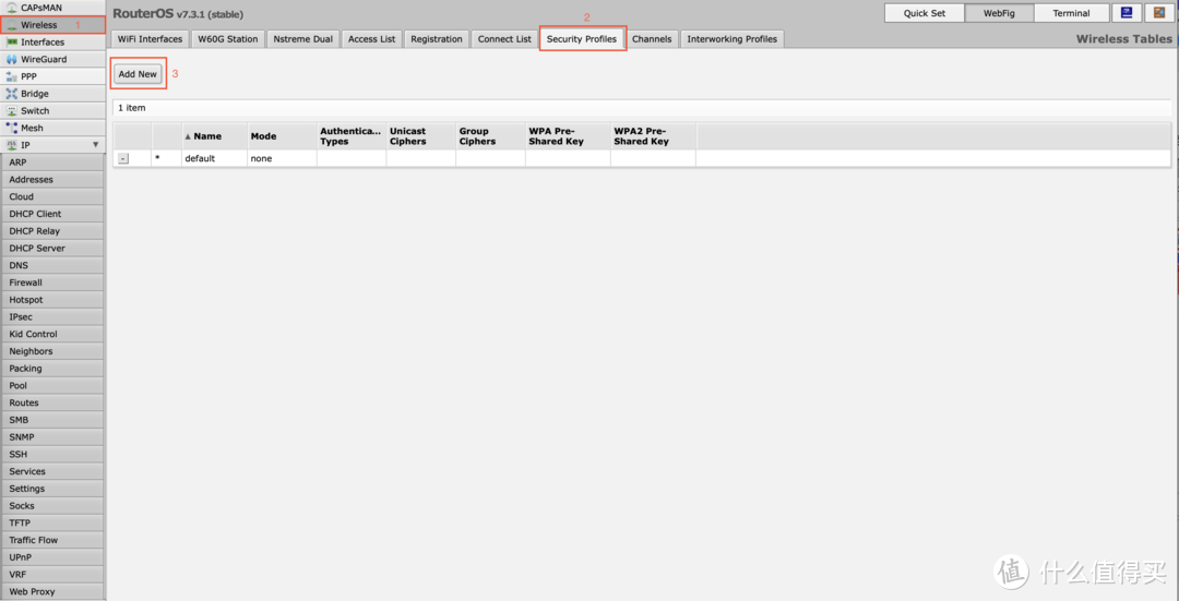 RouterOS-MikroTik hAP ac^2 家庭上网设置（官方默认脚本状态下 ）