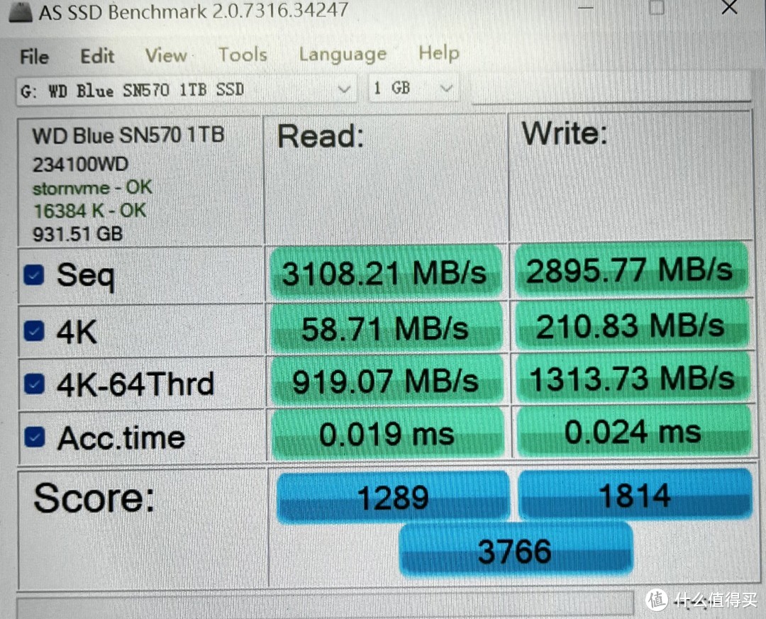 SN570 NVMe SSD开箱上手