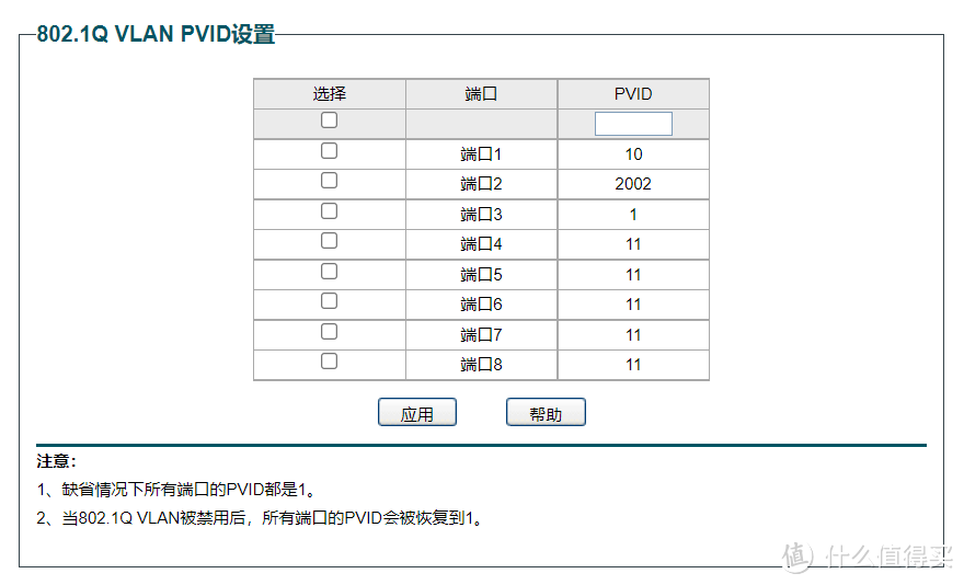 PVID设置