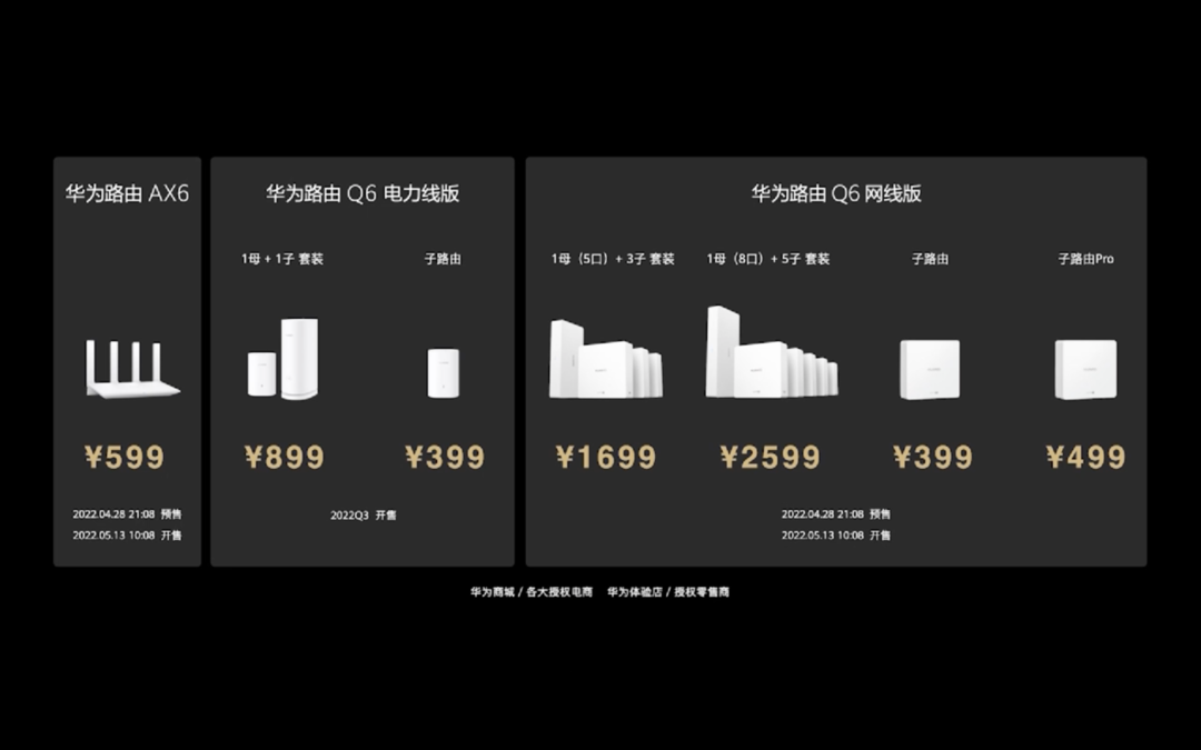 华为推出子母路由 Q6 电力线版：适合大户型、3000Mbps速率