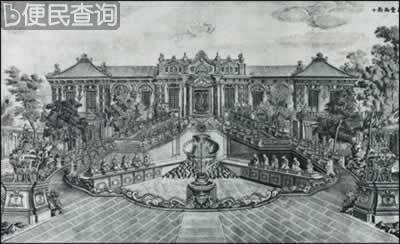 英法侵略军火烧圆明园