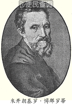 意大利艺术家米开朗琪罗逝世