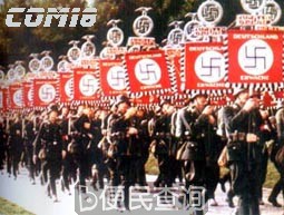 纳粹冲锋队举行反对德国犹太人的大规模示威