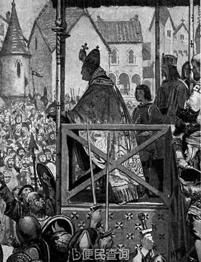 罗马教皇乌尔班二世宣布发起十字军东征