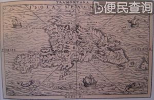 欧洲航海家哥伦布第一次踏上伊斯帕尼奥拉岛