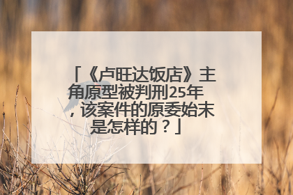 《卢旺达饭店》主角原型被判刑25年，该案件的原委始末是怎样的？