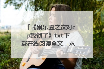 《娱乐圈之这对cp我锁了》txt下载在线阅读全文，求百度网盘云资源