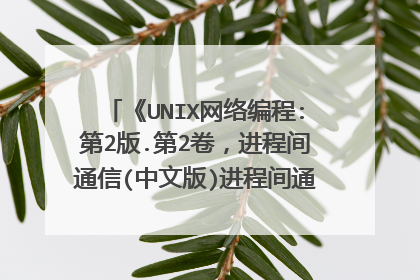 《UNIX网络编程:第2版.第2卷,进程间通信(中文版)进程间通信》pdf下载在线阅读,求百度网盘云资源