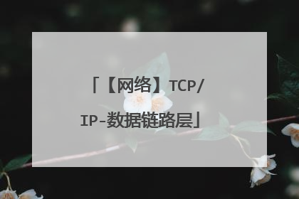 【网络】TCP/IP-数据链路层