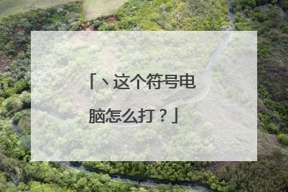 ヽ这个符号电脑怎么打?