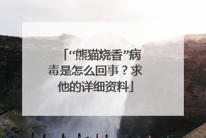 “熊猫烧香”病毒是怎么回事？求他的详细资料