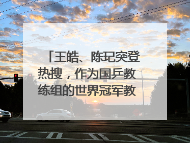 王皓、陈玘突登热搜,作为国乒教练组的世界冠军教练,他们的实力有多强?