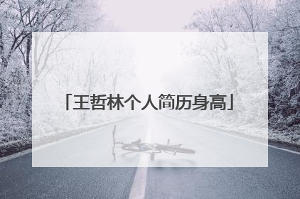 王哲林个人简历身高