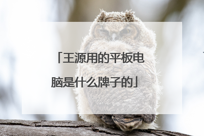 王源用的平板电脑是什么牌子的