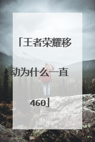 王者荣耀移动为什么一直460