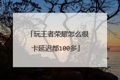 玩王者荣耀怎么很卡延迟都100多