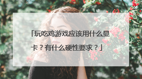 玩吃鸡游戏应该用什么显卡?有什么硬性要求?