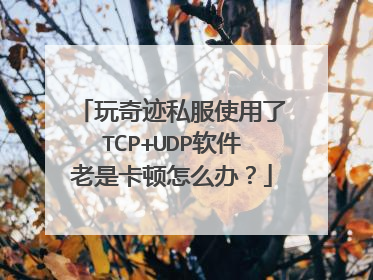 玩奇迹私服使用了TCP+UDP软件老是卡顿怎么办？