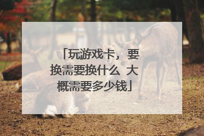 玩游戏卡, 要换需要换什么 大概需要多少钱