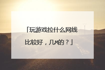 玩游戏拉什么网线比较好，几M的？