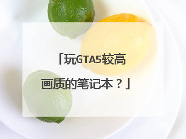 玩GTA5较高画质的笔记本？