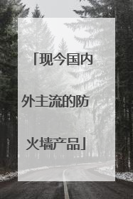 现今国内外主流的防火墙产品
