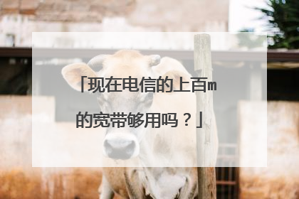 现在电信的上百m的宽带够用吗?