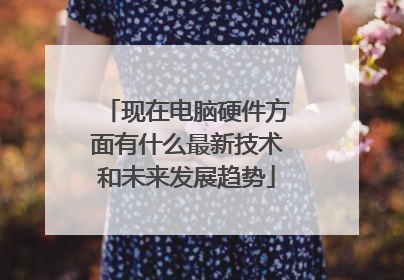 现在电脑硬件方面有什么最新技术和未来发展趋势