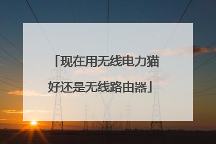 现在用无线电力猫好还是无线路由器