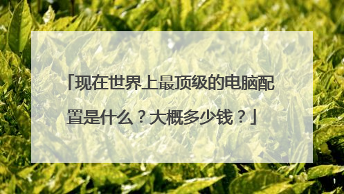 现在世界上最顶级的电脑配置是什么?大概多少钱?