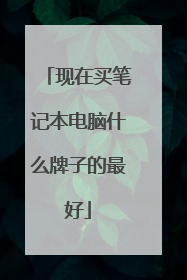 现在买笔记本电脑什么牌子的最好
