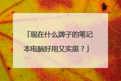 现在什么牌子的笔记本电脑好用又实惠?