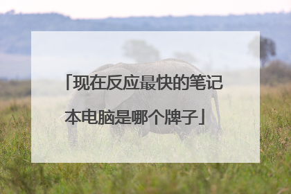 现在反应最快的笔记本电脑是哪个牌子