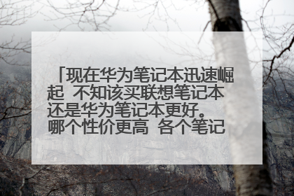 现在华为笔记本迅速崛起 不知该买联想笔记本还是华为笔记本更好。 哪个性价更高 各个笔记本优缺点是?