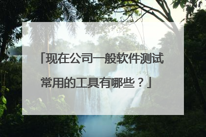 现在公司一般软件测试常用的工具有哪些？